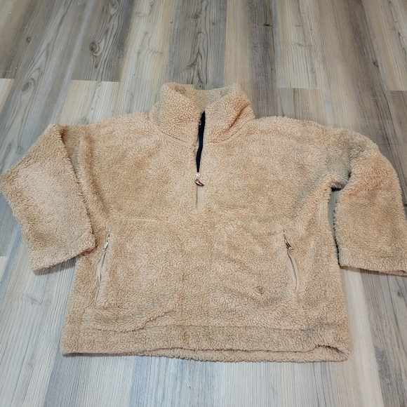 Womens Tommy Hilfiger Sports Sherpa 1/4 Zip Fleece Top Size Medium - Picture 1 of 6